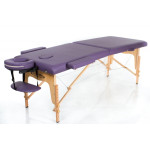 RestPro Classic 2 Purple Κρεβάτι Μασάζ Φυσικοθεραπείας Βαλίτσα Ξύλινο με θήκη φορητό